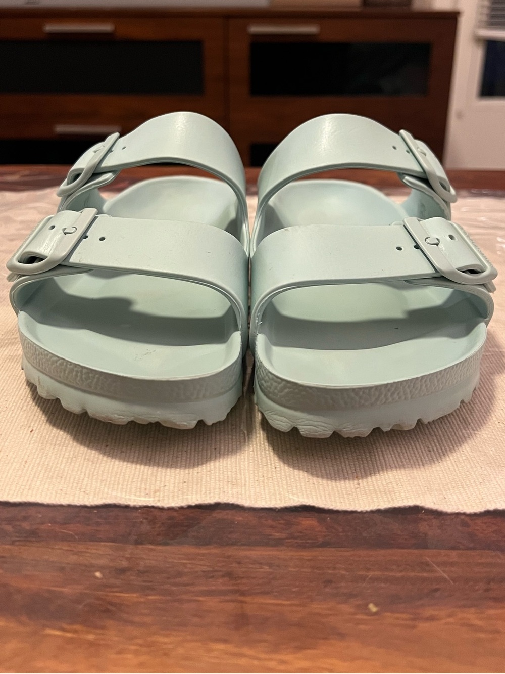 Birkenstock Arizona EVA Sandals Mint Green Sz 39 L 8 M 6 - Picture 2 of 9